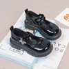Sapatos Mary Jane de Couro Antiderrapantes para Crianças com Laço, Sapatos de Princesa com Solado Macio para Primavera e Outono, Novo Modelo para Meninas 2026