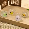 Micro-Paisaje Comida Linda y Pelotas de Juego Hogar de Animales Adornos Creativos de Escritorio Decoración de Coche Manualidades de Resina Adornos