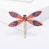 Broche de libélula con goteo de aceite, comercio exterior, nuevo, broche de circonita con pedrería, animal, caricatura, metal, broche de pin de perla, punto
