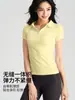 Ropa Personalizada de Fitness para Bádminton para Mujer, Top Transpirable de Cuello en V Ajustado para Yoga, Polo Deportivo de Manga Corta para Golf y Tenis