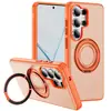 Adecuado para funda de teléfono Samsung Galaxy S26 Ultra, soporte de 360 grados, anticaídas, carcasa dura de PC engrosada, funda de teléfono con acabado mate