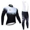 Venta al por mayor de fábrica versión Tour de Francia traje de ropa de ciclismo de manga larga para primavera y otoño bicicleta de montaña ropa deportiva transpirable para hombre