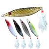 Cebo de Pesca con Señuelo de Placa de Hierro Tipo Serpiente de Agua Transfronterizo, Spinnerbait Colorido para Lanzamiento a Larga Distancia, Señuelo de Imitación para Lubina y Lucio, Placa de Hierro Tipo S de Serpiente de Agua