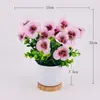 Flores Artificiales Transfronterizas de Amazon Eucalipto Pensamiento Flores de Simulación Arreglo Floral Decoración del Hogar Adornos de Plantas Creativos