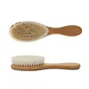 Champú y Cepillo para Ducha de Bebé Peine Suave para Cabello de Lana de Bebé Cepillo Limpiador de Cabeza de Aceite Especial para Salón de Peluquería Cepillo de Lana de Haya