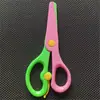 Tijeras de seguridad para niños, tijeras de papel, tijeras de hoja de cinturón, tijeras de plástico hechas a mano para escuela primaria, elásticas, antipellizcos, al por mayor