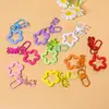 Llavero Colgante Oso Transparente de Colores Pentagrama Accesorios Hechos a Mano DIY Bolsa Adorno Colgante Lindo Material de Accesorios