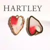 Aretes de Aleación con Purpurina y Lámina de Oro Frescos y Simples en Forma de Corazón de Melocotón para Mujeres Accesorios para Orejas Materiales de Colgante