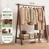 Cabideiro Dobrável de Madeira Maciça para Uso Doméstico, Rack de Armazenamento de Roupas para Sala de Estar, Varal de Roupas para Quarto, Cabide de Roupas de Chão para Quarto