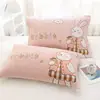 Funda de Almohada de Dibujos Animados de Burbujas Estilo Nuevo, Algodón Puro, un Par para Uso en Casa, Funda de Almohada Individual, Tacto Suave y de Alta Gama, Adecuada para Todas las Estaciones