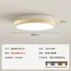 Luminária de Teto para Quarto Estilo Italiano 2026, Luminária Circular de Alta Luminosidade Minimalista de Luxo Leve, Conjunto Criativo e Único de Iluminação para Toda a Casa