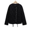 Chaqueta de algodón para mujer con cuello redondo y manga larga, estilo europeo y americano, popular para exportación transfronteriza de Aliexpress