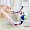 Meias Coreanas Femininas Dopamina Cute Vigilância Meninas Sense Tubo Médio Meias Esportivas Desossadas Meias da Moda Algodão Amazon Atacado