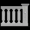 Molde para Columna Romana Barandilla de Balcón Valla Maceta de Cemento Colada in situ Molde para Barandilla de Columna Modelo Decorativo de Columna Romana