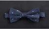 Traje formal para hombre de poliéster seda de alta calidad con 1200 puntadas, moda británica, estilo coreano, pajarita de mariposa de doble capa