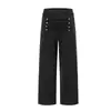 Pantalones de chándal retro estilo americano Magic Bear, peso pesado, lavados, con flecos, pierna recta, corte holgado, pantalones largos de pierna ancha estilo parachute