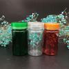 Fabricantes fornecem frasco de 80ml para cuidados com a saúde, cápsula mole, Cordyceps, embalagem para animais de estimação, frasco de plástico, frasco com tampa marrom dourada