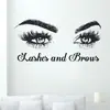 Cílios e Sobrancelhas Sobrancelhas Olhos Cílios Adesivos de Vinil Salão de Beleza Parede Decoração de Casa Venda Direta Transfronteiriça