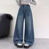 Pantalones para Niñas Estilo Primavera y Otoño 2026 Nueva Llegada Jeans de Pierna Recta para Niñas Grandes Estudiantes de Secundaria Versátiles Elegantes Pantalones de Pierna Ancha
