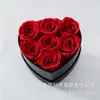 Yunnan Kunming Dounan Flor Eterna Flor Real Corazón de Rosa Cubo de Abrazo Ramo de San Valentín Regalo Amazon