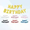 Globo de Película de Aluminio con Letras Americanas Imitación 'Feliz Cumpleaños' Versión Delgada Decoración Suministros para Decoración con Globos de Papel de Aluminio Venta al por Mayor