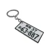 Llavero de Matrícula Pequeña de Simulación JDM de Cultura Modificada Ae86 Initial D Fujiwara Tofu Llavero Colgante Decorativo