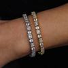 Hiphop hip-hop estilo 5mm fila sencilla piedra personalidad moda tendencia collar pulsera cadena tenis para hombres y mujeres