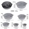 Tapete de Silicone para Air Fryer Transfronteiriço, Assadeira Lavável, Tapete para Churrasco, Fácil de Limpar, Resistente a Altas Temperaturas, Revestimento para Assadeira