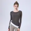 Top Térmico Adelgazante de Color Contrastante con Cordón para Mujer, Adecuado para Ropa de Exterior, Fitness, Running, Yoga, Camiseta Deportiva de Manga Larga para Entrenamiento
