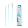 Pincel de Arte Azul Paquete de 3 Pelo de Nylon Pincel Digital para Óleo Transfronterizo Pincel para Pintura Acrílica Acuarela Pintura DIY