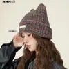 Bonito Sombrero de Orejas de Gato para Mujer 2024 Nuevo Tendencia de Moda Gorro de Punto Cálido Protección para las Orejas Lana Gorro para el Frío Invierno