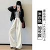 Calça Jogger Esportiva Solta Estilo Coreano 2026 para Mulheres, Nova Outono e Inverno Cordão Cintura Alta Modeladora Perna Larga Casual
