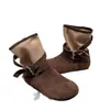 Botas de mujer de cuero estilo vintage color marrón Maillard con plataforma interior, botines estilo Birkenstock, botas de cowboy western