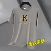Nova Camiseta Redonda para Meninos 2025 Verão Bonita Casual Fina Pulôver Masculino Manga Curta Moda Urbana