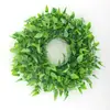 Corona de Flores Artificiales Transfronteriza de Amazon, Decoración Estilo Americano, Corona de Hierba con Colgante de Fruta en Forma de Corazón, Corona de Puerta de Amazon Corona de Hierba