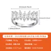 Anillo de Plata S925 con Moissanita en Forma de Marquesa, Anillo de Alta Gama de Moda y Personalizado para Mujeres al por Mayor