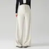 Pantalones de maternidad Otoño Ropa de abrigo Petite Pantalones de pierna ancha Otoño/Invierno Embarazo No constrictivos Casual Pantalones largos de maternidad Mochi