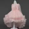 Vestido de princesa infantil, vestido de malha infantil, vestido de aniversário, vestido de trilha, vestido de comércio exterior, atacado
