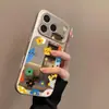 Funda para Teléfono Flor Gatito Adecuada para iPhone 17 16/14Pro Apple 13Pro Superficie de Espejo 15Promax17A