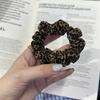 Moda Vintage Scrunchie Estampado Leopardo de Alta Calidad 2025 Accesorio para el Cabello Banda Elástica para Mujeres Lazo para Coleta Flor para el Cabello