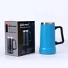 Taza de cerveza estilo brasileño de gran capacidad 304 de acero inoxidable de doble pared con aislamiento al vacío de 24 oz con asa, logo personalizable