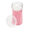 Pincel de Lábios Haste Sólida 100 Latas Escova de Limpeza de Cílios Pincel de Maquiagem Batom Brilho Labial Pincel Oblíquo Esmalte Labial Cotonete