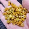 Jade Jade Huang Fei Cobre Dinero Jade Cuentas Dispersas Jade Grueso Dinero Ábaco Cuentas Jade Hebilla Espaciador Cuentas Accesorios Cuentas