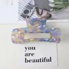 Acessórios de Cabelo Presilha de Acetato Estilo Coreano Presilha de Garra Grande para Coque ou Rabo de Cavalo Presilha Simples Elegante