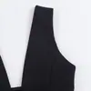 Comercio Exterior Wholesale Vestido Corto sin Mangas para Mujer de Otoño Nuevo Estilo Europeo y Americano Decorado con Lazo