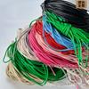 Correa de Cordón Trenzado de Cuero PU de 5 mm de Grosor para Bolsos, Cuerda para Cintura, Cordón con Llavero de Cuerda de Tiro, Correa para Bolso Cruzado, Accesorio de Correa para Hombro, Correa Ancha para Hombro