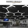 Lámpara LED para centro comercial, supermercado, sala de yoga, customización gratuita, lámpara de moldeado de horquilla trifurcada en forma de Y
