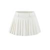 Falda Corta Plisada de Cintura Empalmada de Diseño para Estudiantes de Secundaria Mini Falda de Verano con Pantalón Interior Anti-Exposición