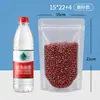 Bolsas Transparentes Auto-Soportantes Hechas de Nuevos Materiales, Seguras para Contacto con Alimentos, Bolsas con Cierre Fácil de Romper, Bolsas Ecológicas a Prueba de Humedad, Bolsas con Sellado de Ocho Lados para Granos, Personalizables