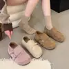 Zapatos Birkenstock de estilo británico con suela gruesa de doble uso para mujer, nuevo modelo otoño 2026, mocasines retro que aumentan la altura, mocasines sin cordones